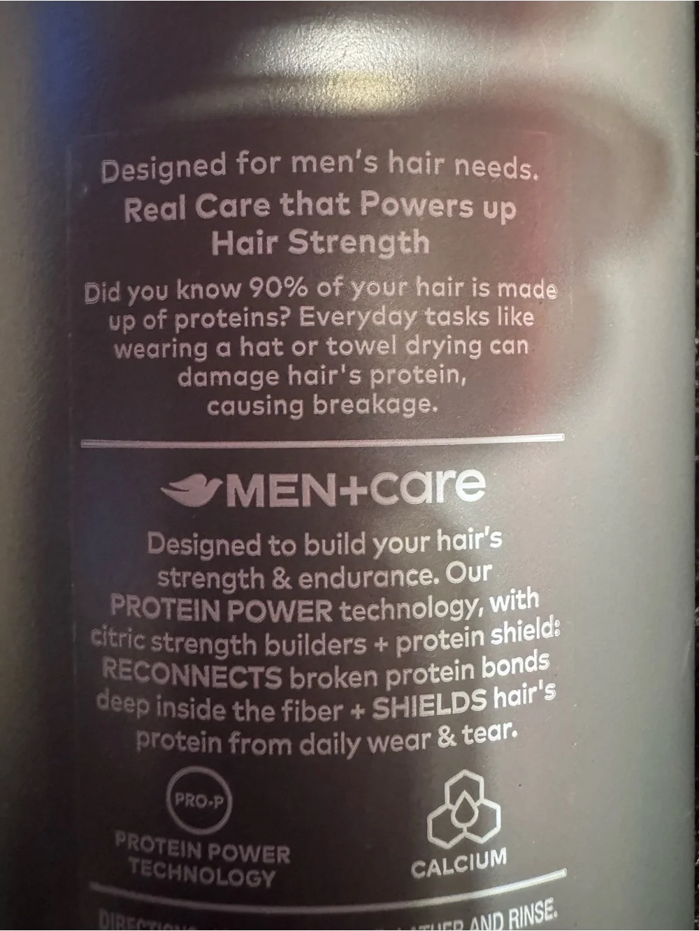 Dove Men+Care Thick & Strong 2-in-1 Shampoo + Conditioner — Silver